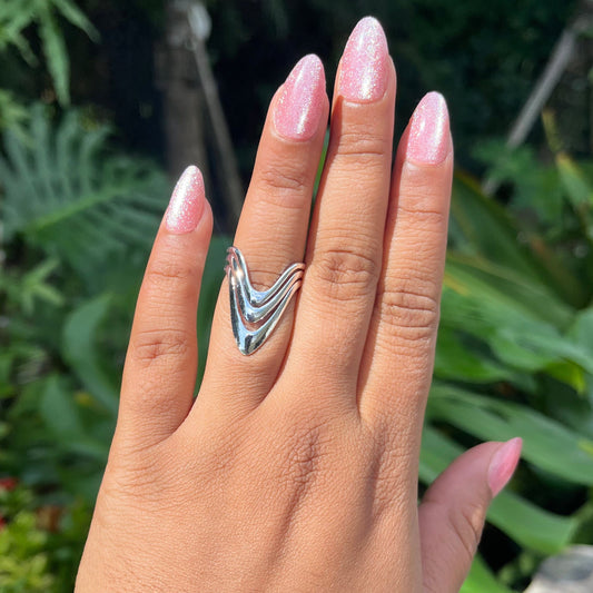 Silver Waves Ring