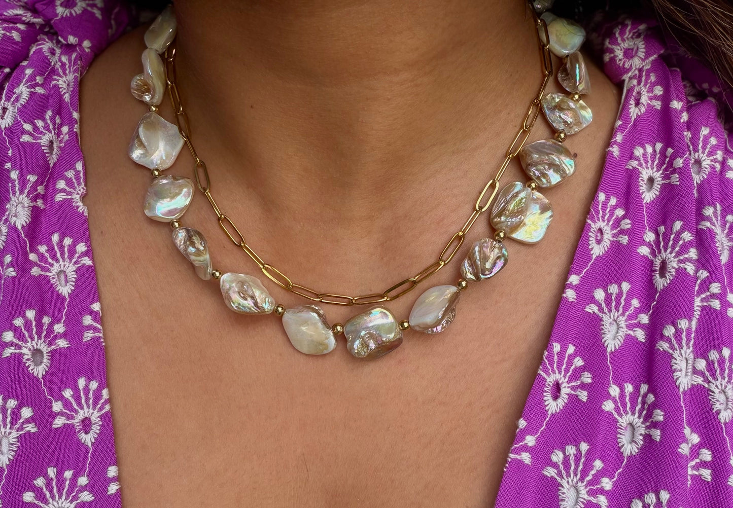 Iris Layered Necklace
