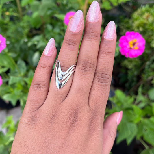Silver Waves Ring