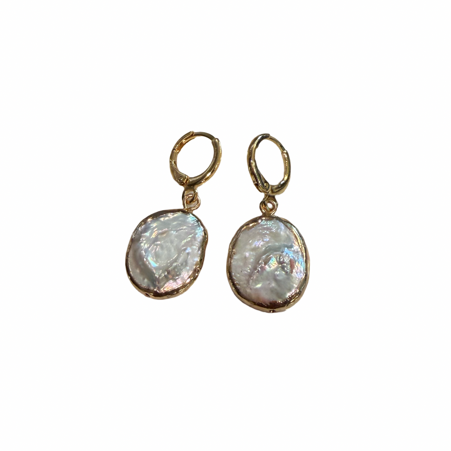 Pearl Hoop Earrings