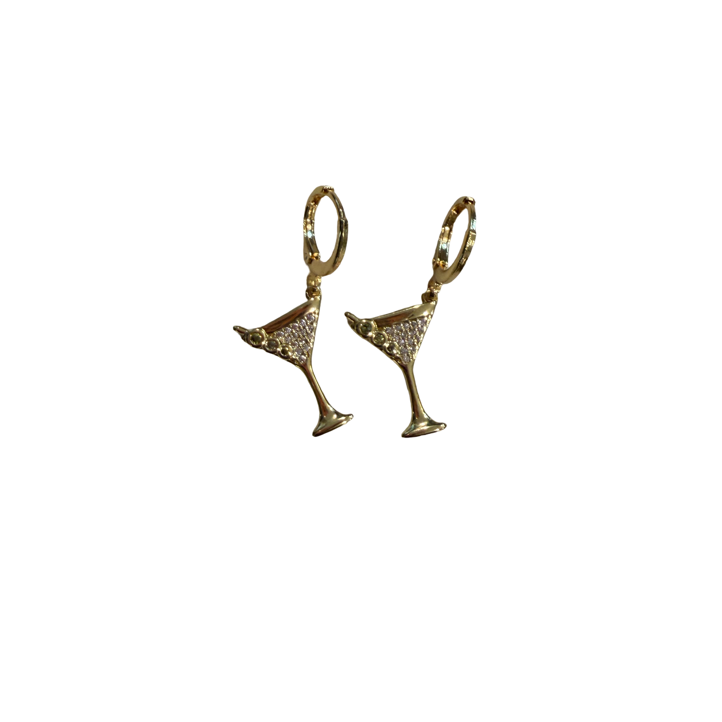Martini Hoop Earrings