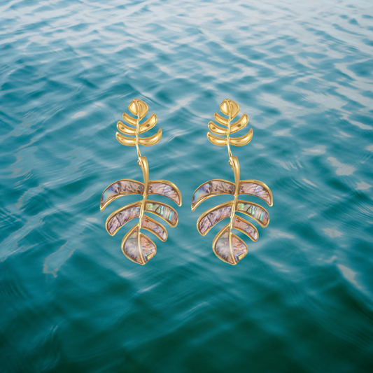 Monstera Earrings